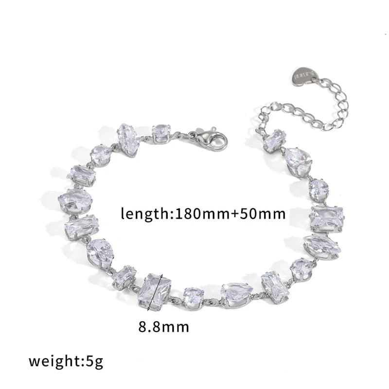 Textured Metal Bead Chain Bracelet