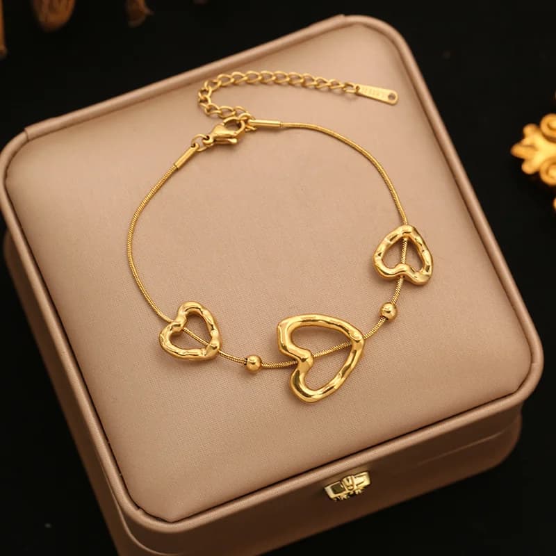 Starfish and Shell Charm Bracelet with Cord Chain